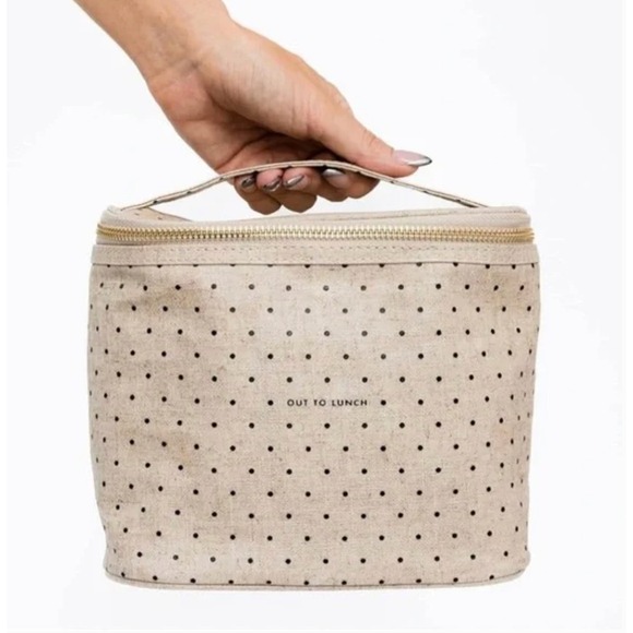 Kate Spade New York Other - Kate Spade Lunch Bag Out to Lunch Polka Dot Lunchbox Cosmetic Bag Insulated Chic